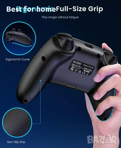 Безжичен контролер за Nintendo Switch/Lite/OLED (модел 2025) с джойстици с ефект на Хол , снимка 6 - Джойстици и геймпадове - 56161512