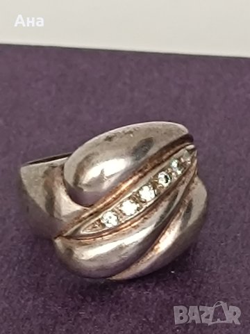  Красив сребърен пръстен # 32РО, снимка 3 - Пръстени - 44389561