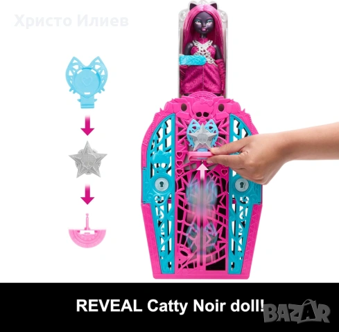 Кукла Monster High Catty Noir с гардероб и 19 аксесоара, снимка 5 - Кукли - 53412822