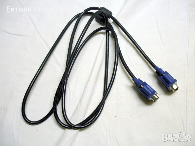 Кабел за монитор VGA - VGA, черен, 1,60 m., снимка 5 - Кабели и адаптери - 52595497