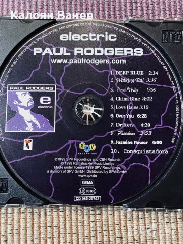 PAUL RODGERS,FREE, снимка 3 - CD дискове - 38903010