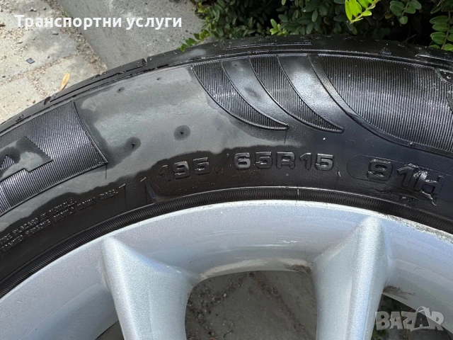 Летни гуми (23 дот) с джанти 15 цола 4х100 - 195/65/15, снимка 8 - Гуми и джанти - 51194093