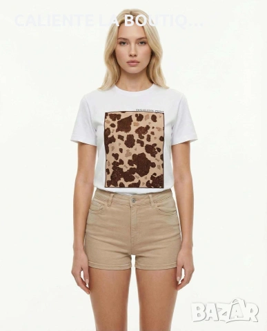 Дамска тениска с леопард, снимка 2 - Тениски - 53100876