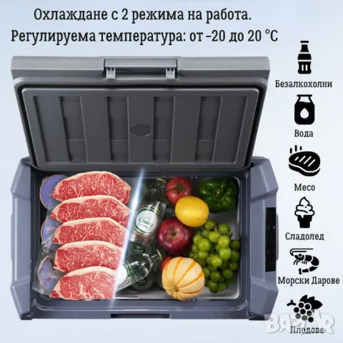 Компресорна хладилна кутия Olesson 35 литра 12V/24V/220V, снимка 5 - Аксесоари и консумативи - 55862405