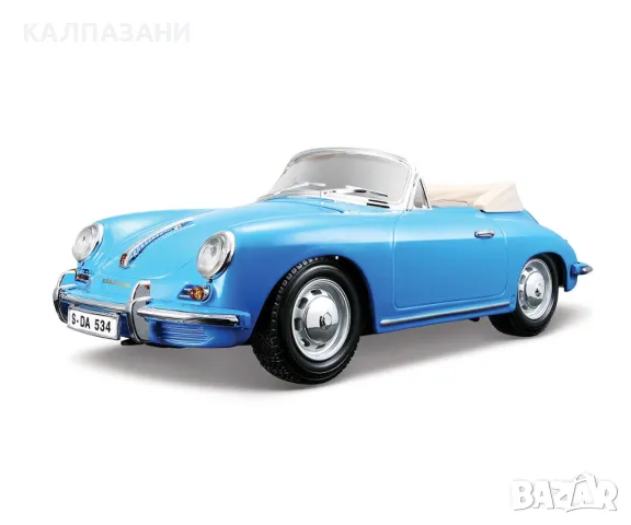Bburago Plus - модел на кола 1:18 - Porsche 356B Cabriolet 18 12025