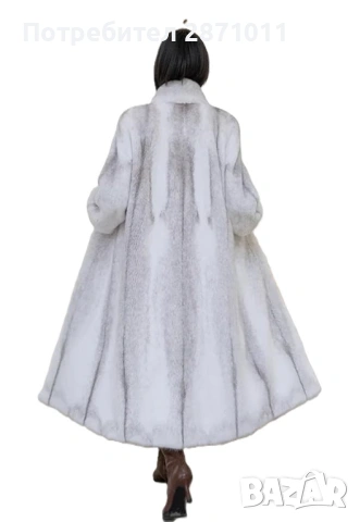 Луксозно палто от изкуствена кожа, снимка 2 - Палта, манта - 53265397