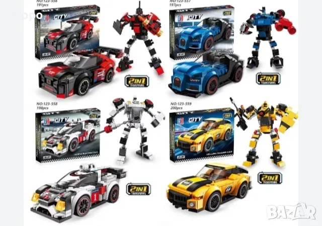 КОНСТРУКТОР ТРАНСФОРМЪР 2 В 1 ОТ СЕРИЯТА ГРАДСКОТО СЪСТЕЗАНИЕ "F1"КН0135-2, снимка 6 - Конструктори - 48321426