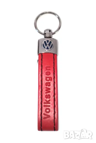Автомобилен кожен ключодържател за Volkswagen VW Волксваген / Кафяв Цвят Стилни Елегантни Аксесоари, снимка 4 - Аксесоари и консумативи - 48837953