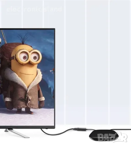 Преходник HDMI към VGA, Адаптор HDMI To VGA, Adaptor, Конвертор, Converter, снимка 8 - Кабели и адаптери - 55976405