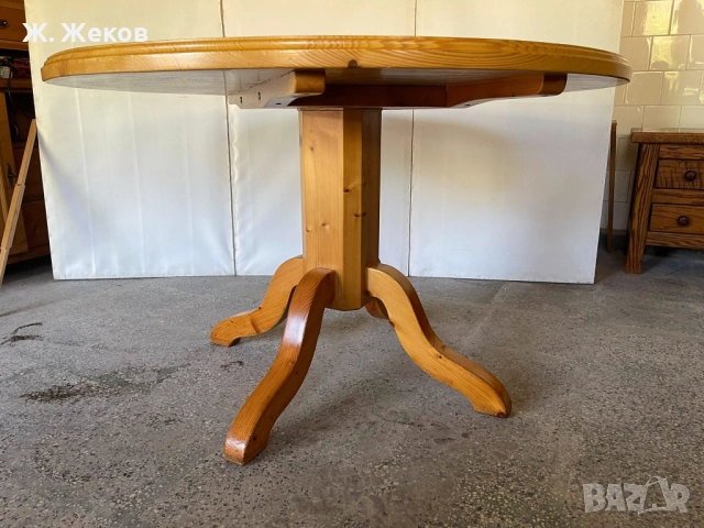 Масивна трапезна маса, снимка 3 - Маси - 52846248