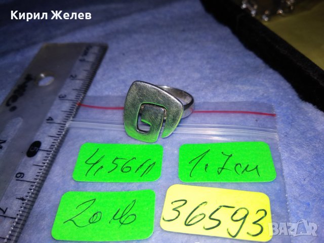 ДИЗАЙНЕРСКИ ФЕШЪН АРТ СРЕБЪРЕН ПРЪСТЕН СРЕБРО 925 ПРОБА 36593, снимка 5 - Пръстени - 39979808