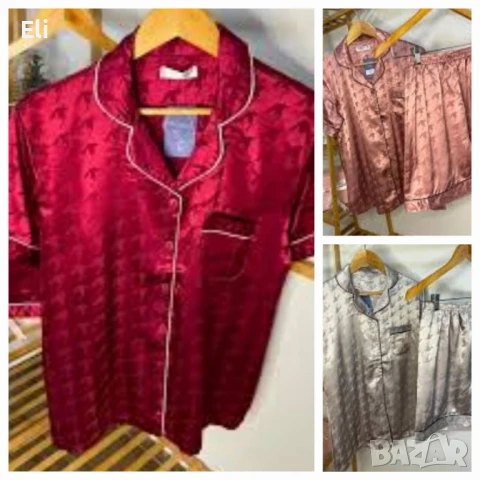 Дамски луксозни сатенени пижами, снимка 6 - Пижами - 51177777