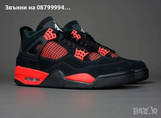 Air Jordan 4, Jordan 4 Red Thunder, маратонки NIKE НАИК Джордан