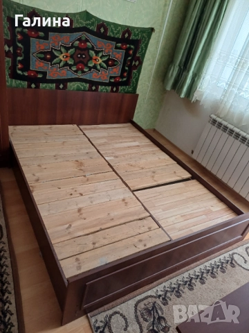 Комплект спалня, гардероб, тоалетка и две нощни щкафчета, снимка 3 - Спални и легла - 51633182