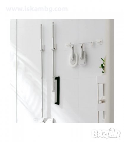 СГЪВАЕМА ЗАКАЧАЛКА ЗА СТЕНА ЗА ДРЪЖКА НА МОП, МЕТЛА, СТИРКА - код 2599, снимка 2 - Мопове, кофи, четки и метли - 33930420