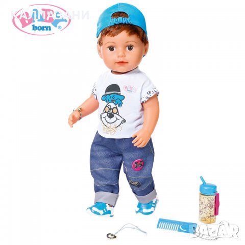 BABY Born Интерактивна кукла Братче 43 см  826911, снимка 4 - Кукли - 35806470