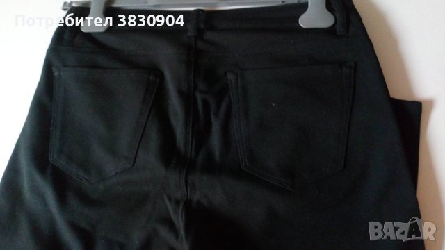 Черен панталон Zara, модел slim, M, снимка 12 - Панталони - 42206054
