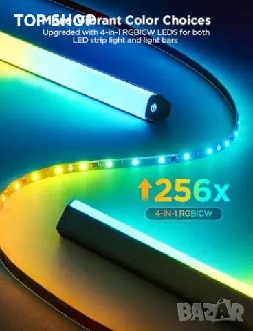 Ново Govee осветление и светлинни барове за 55-65” TV, гласов контрол, снимка 3 - Лед осветление - 49321406