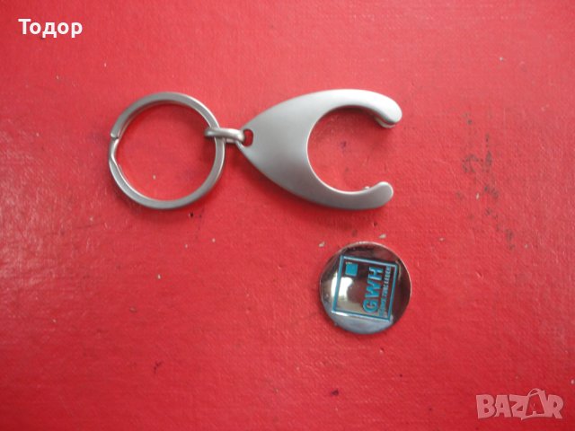 Страхотен ключодържател с монета жетон, снимка 4 - Арт сувенири - 40414820
