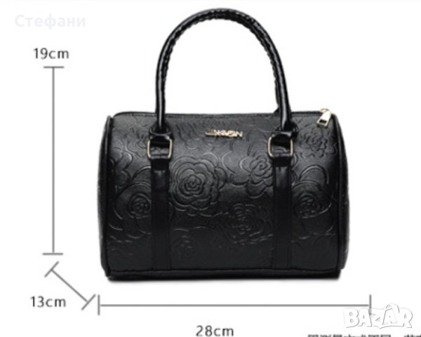 Комплект от 6 броя луксозни дамски чанти /Цвят: Черен;, снимка 8 - Чанти - 42385718