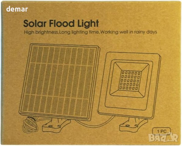Соларни външни прожектори IP65 водоустойчиви светлини, снимка 7 - Външни лампи - 42012185