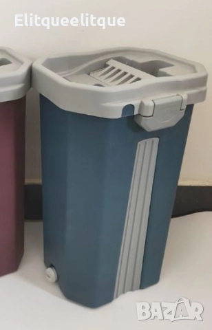 Комплект за почистване с плосък моп и кофа със система за изстискване, снимка 3 - Други - 52337406