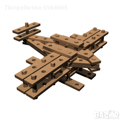 Продава детски дървен конструктор, снимка 4 - Конструктори - 52614512