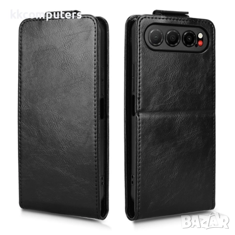 Кожен флип калъф за ZTE nubia Air 5G- Стенд и Холдер за Карти, вкл. Протектор, 4 Цвята, снимка 9 - Калъфи, кейсове - 52402478