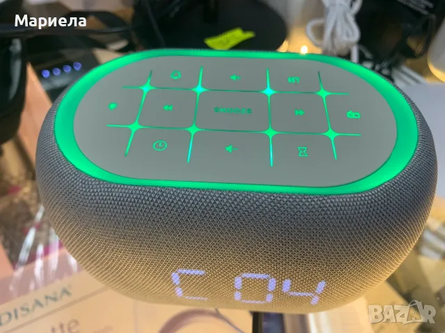 Часовник с бял шум и Bluetooth високоговорител , будилник, снимка 6 - Будилници и настолни часовници - 55990797