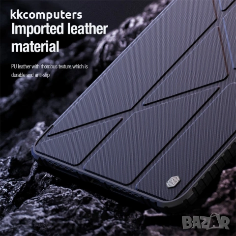 NILLKIN Bumper Leather Case Pro калъф за iPad Pro 11 (2025) / 11 (2024) със слайд капак за камера и , снимка 7 - Калъфи, кейсове - 53188675
