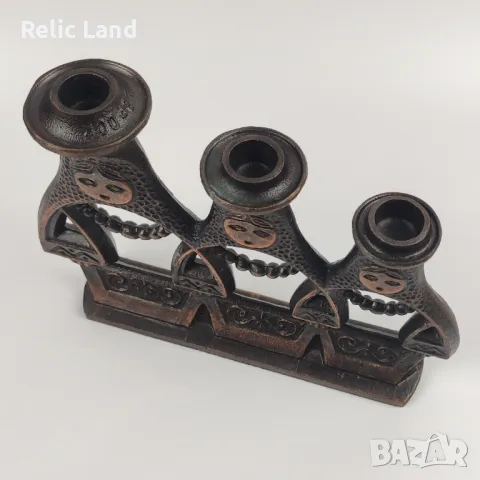 Винтидж свещник матрьошки, снимка 3 - Антикварни и старинни предмети - 47397092