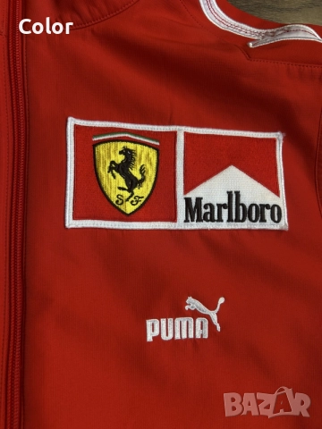 Vintage елек Puma Scuderia Ferrari Team Issue, снимка 2 - Други спортове - 56011496