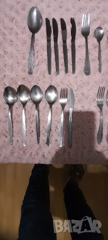 Прибори хромникел, ножове, снимка 2 - Прибори за хранене, готвене и сервиране - 53065069