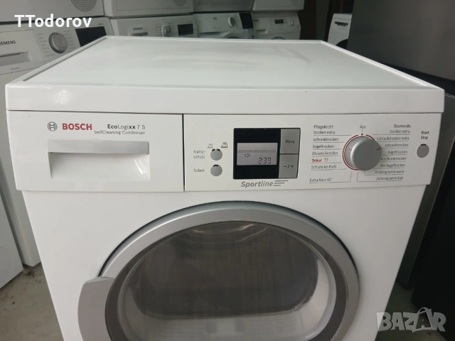 Сушилня с термопомпа Bosch WTW 8656S, SelfCleaning Condenser, клас A++ , снимка 3 - Сушилни - 53373787