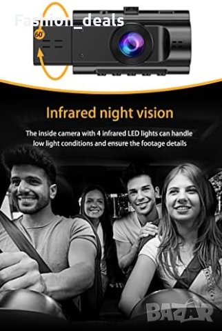Нова Автомобилна двойна камера с инфрачервено нощно виждане, снимка 5 - Аксесоари и консумативи - 41765124