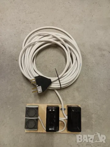 Трифазен удължител 17 метра, НОВ разклонител, монофазен удължител