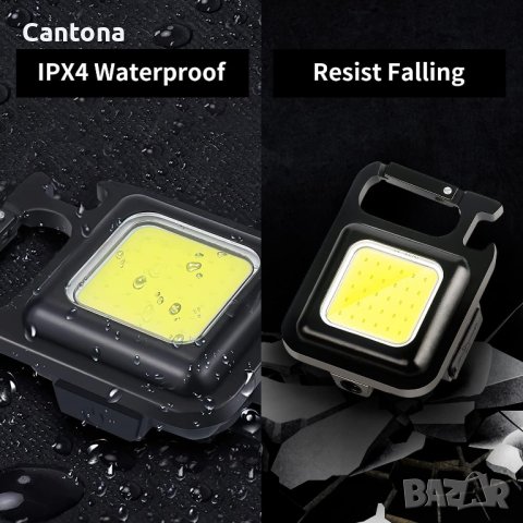 Мини LED фенер ключодържател Smart Technology Keychain Light, Aкумулаторна батерия, снимка 5 - Къмпинг осветление - 42109378