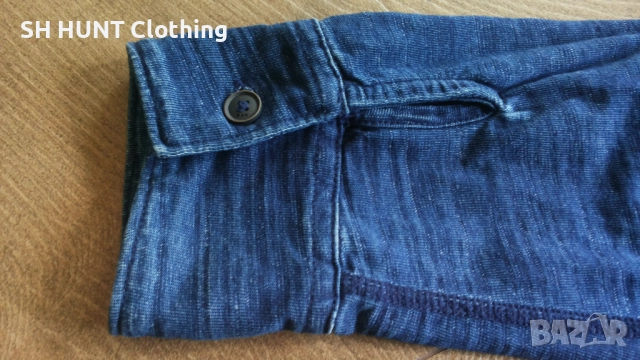 G-STAR VAN JONES INDIGO SHIRT Размер M - L мъжка еластична риза 12-60, снимка 13 - Ризи - 52795013