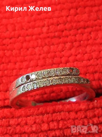 СКЪПОЦЕНЕН СРЕБЪРЕН МОДЕН АРТ ПРЪСТЕН СРЕБРО 925 с ФАСЕТИРАНИ ЮВЕЛИРНО ЦИРКОНИ 32426, снимка 5 - Пръстени - 38352310