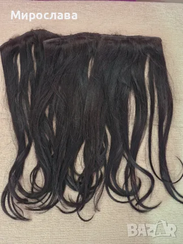 Естествена черна коса и тъмно кестенява, снимка 1