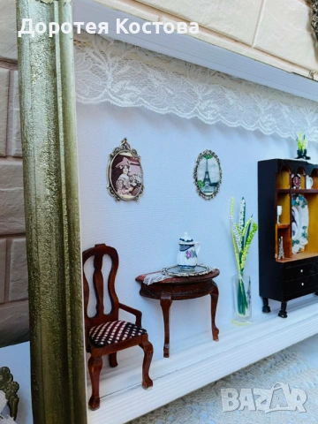 Красива 3д украса за стена с миниатюри от Англия , снимка 9 - Антикварни и старинни предмети - 53806871