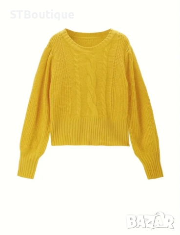 🌸 Дамски мек пуловер в различни цветове – Уют и стил от STBoutique!, снимка 15 - Блузи с дълъг ръкав и пуловери - 52320442
