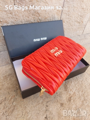 Miu miu miv miv  дамско портмоне дамски портфейл код 900, снимка 6 - Портфейли, портмонета - 35671690
