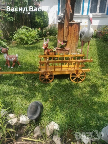 декоративна волска каручка , снимка 4 - Декорация за дома - 50503720