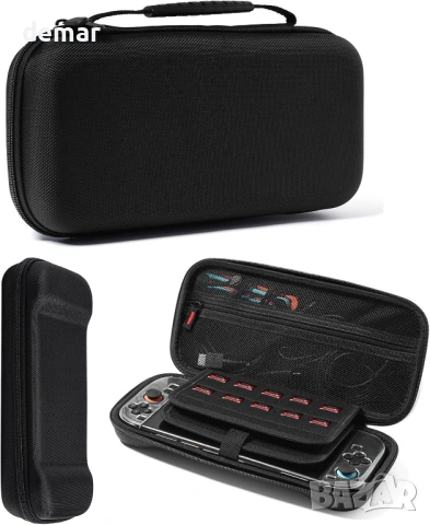 Woopais Твърд защитен калъф за конзола Switch 2 и аксесоари с 20 слота за карти