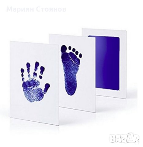 Отпечатък за бебе новородено мастилен за крак ръка бебешки, снимка 11 - Други - 27460494