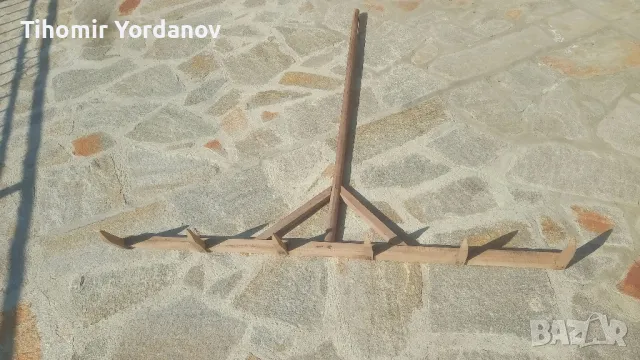 Стар градински тармък, гребло., снимка 17 - Антикварни и старинни предмети - 49364133