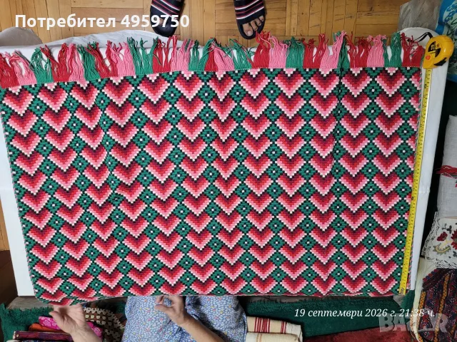 Ръчно тъкан ковьор за стена , в перфектно съсътояние. , снимка 11 - Гоблени - 56227696