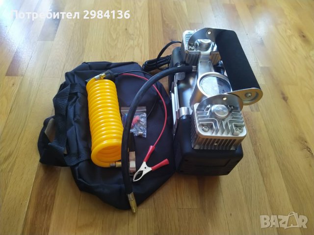Автокомпресор 12V, два цилиндъра, с чанта, снимка 4 - Аксесоари и консумативи - 39418580