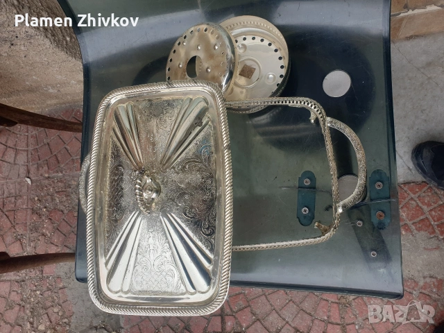 металени лъскави съдове два броя , снимка 5 - Съдове за готвене - 53506121